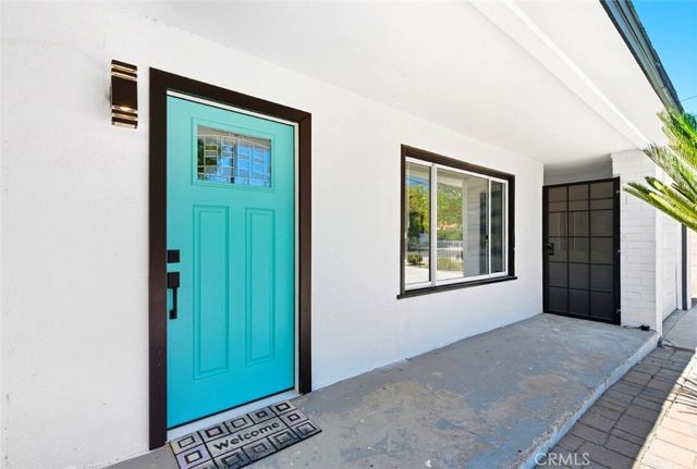 a view of an entryway with a window