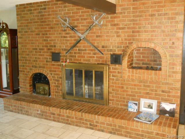 2828 Chilson Road Howell, MI 48843 - Photo 35 of 79 huge brick natural fireplace