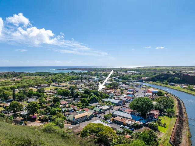 an aerial view of a city