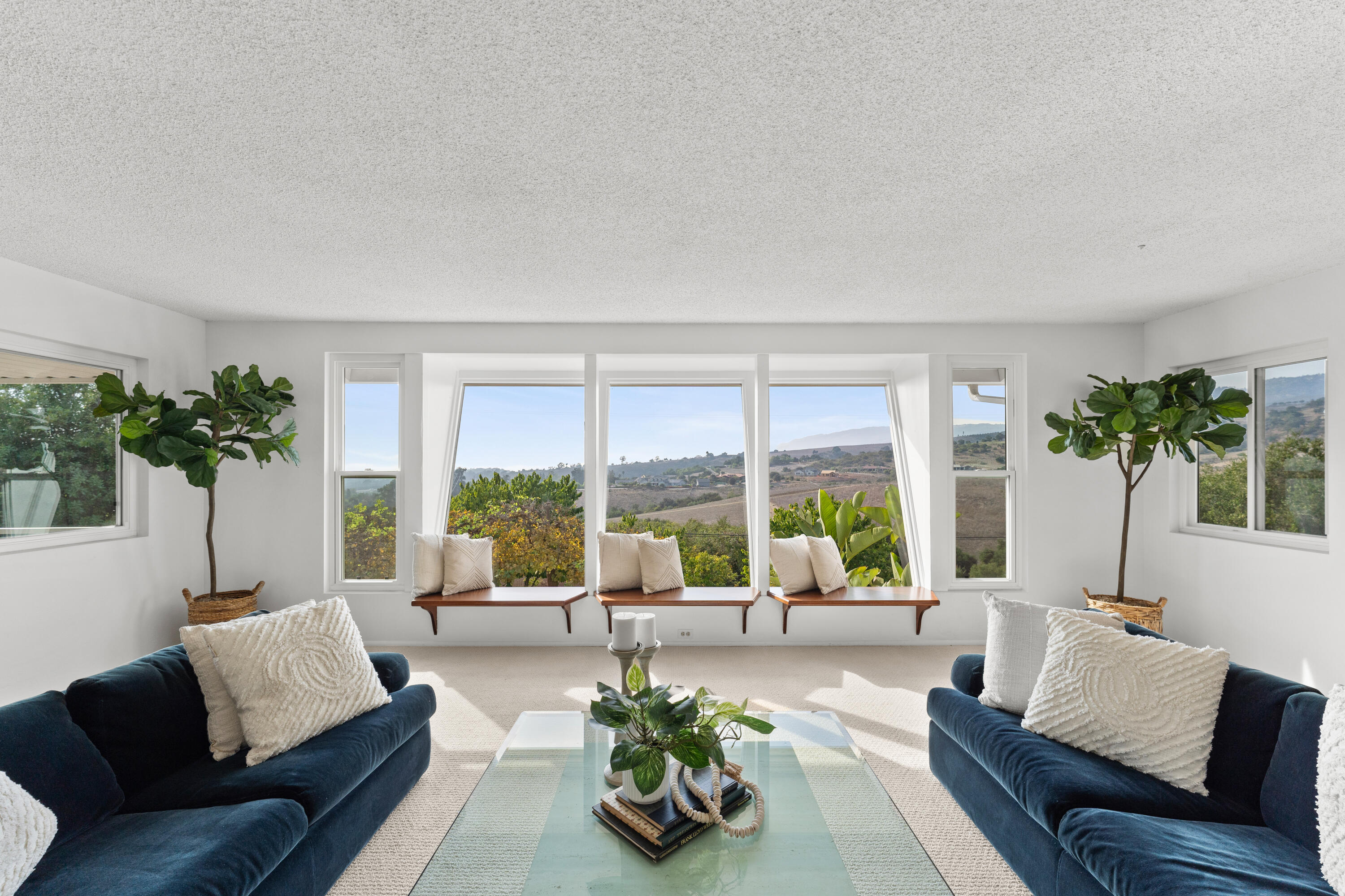 3919 Antone Road Santa Barbara, CA 93110 - Photo 8 of 38 a living room with furniture and a large window