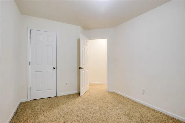 a view of an empty room