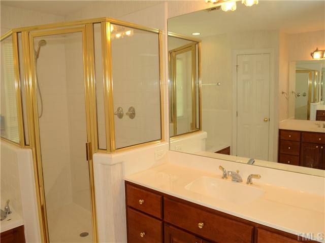 5412 Earle Road Raleigh, NC 27606 - Photo 16 of 25 Partial View of Master Bath (has two vanities and large Whirlpool Tub)