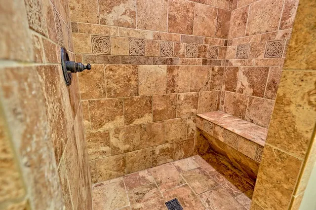 a view of a lush green forest