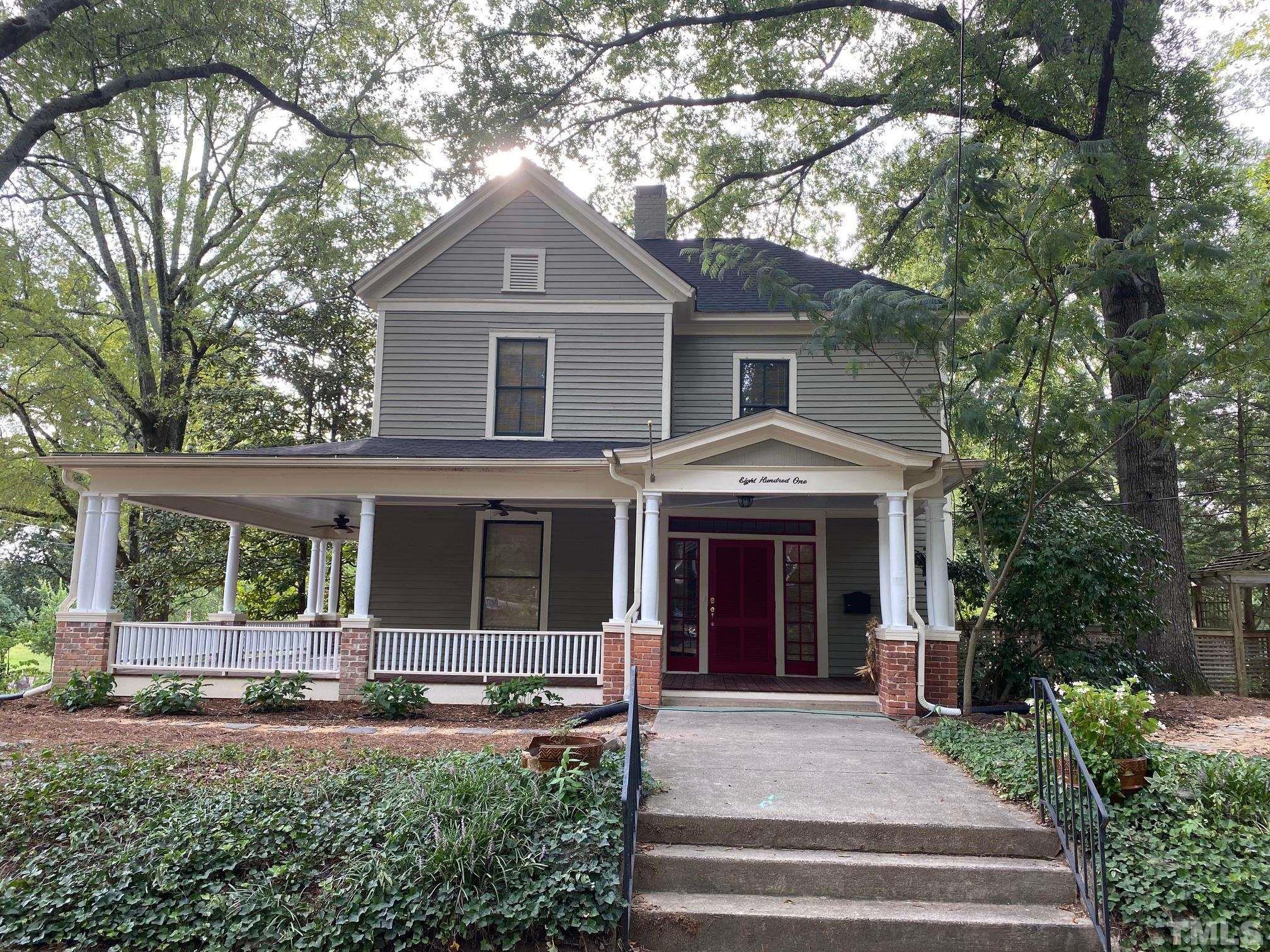 801 Onslow Street Durham, NC 27705 - Photo 1 of 30 a front view of a house with a yard and porch