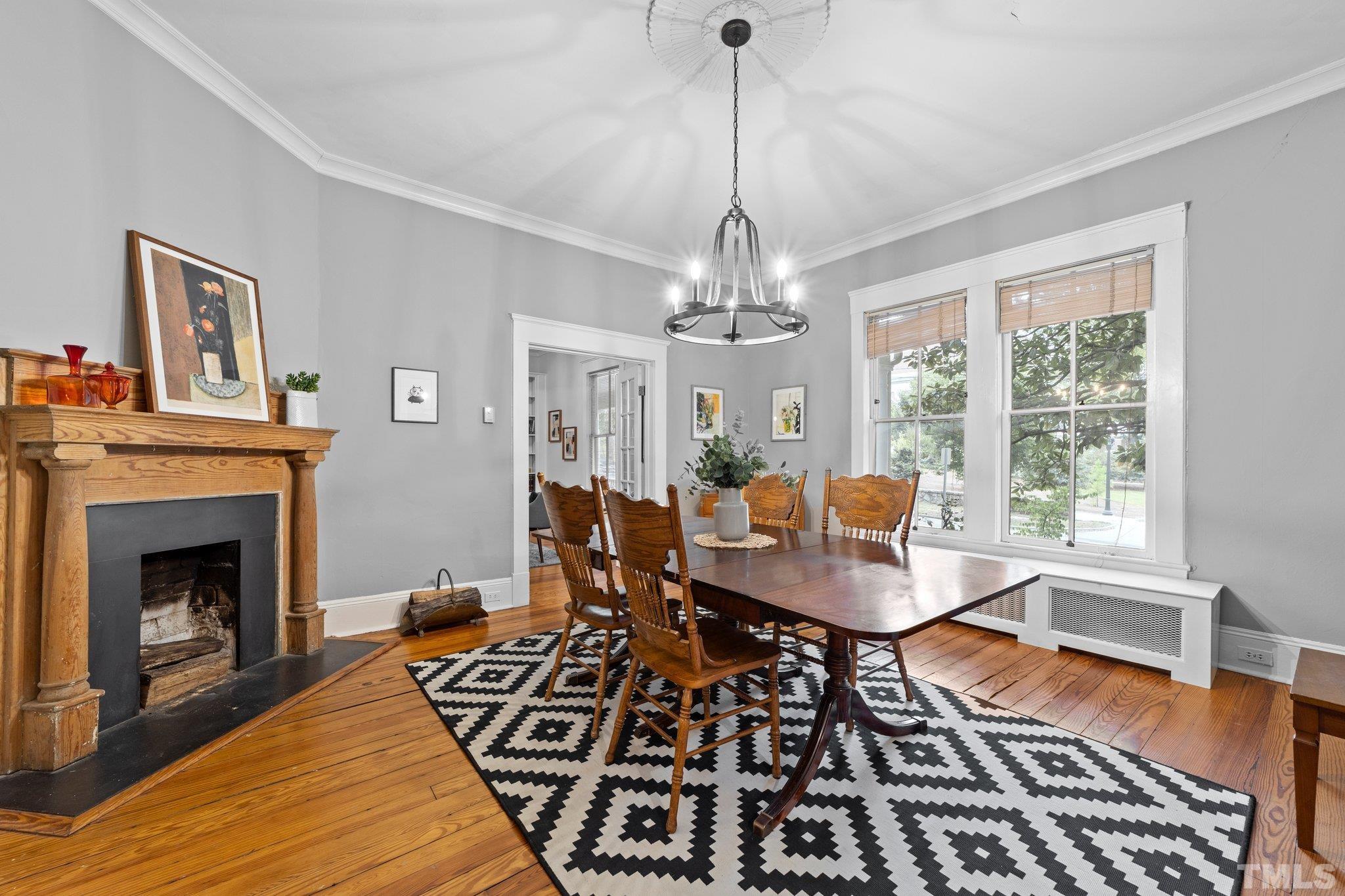 801 Onslow Street Durham, NC 27705 - Photo 11 of 30 a living room with furniture and a fireplace