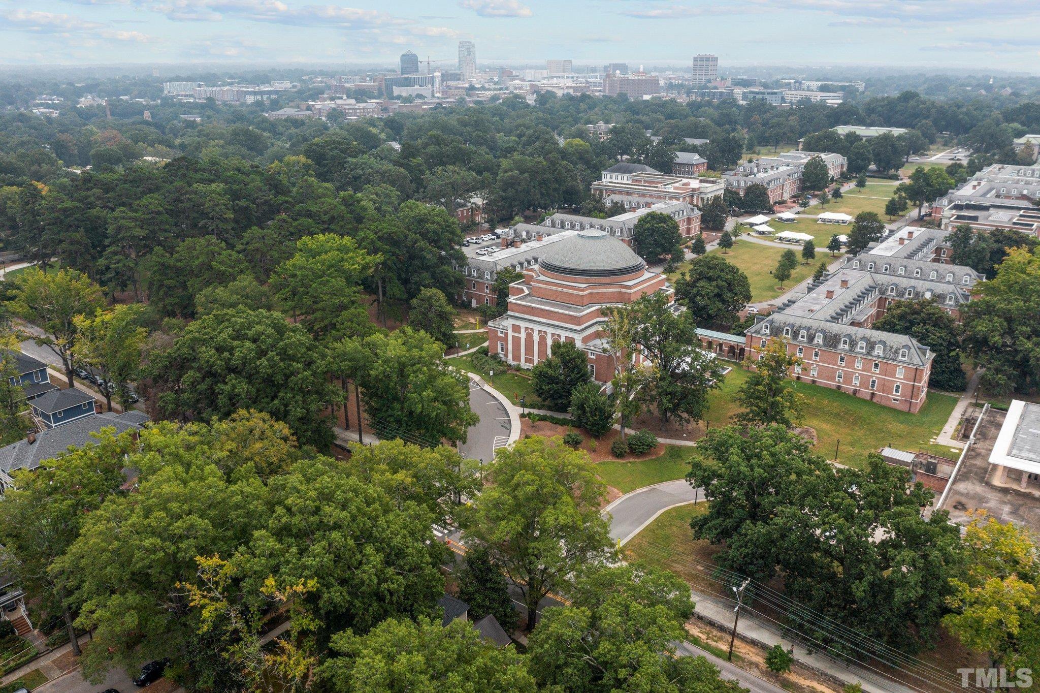 801 Onslow Street Durham, NC 27705 - Photo 6 of 30 an aerial view of a city with lots of residential buildings