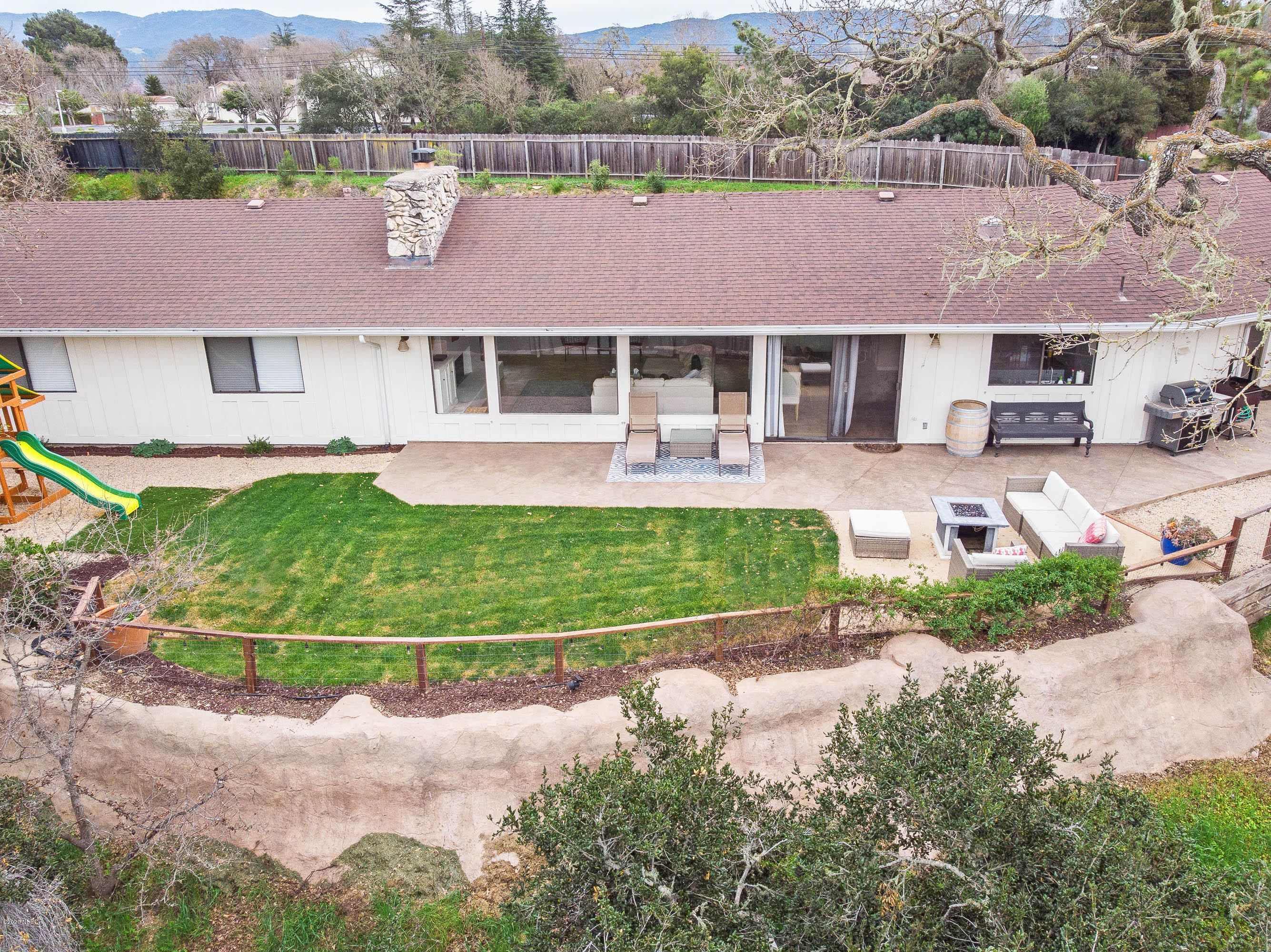 2619 Quail Valley Road Solvang, CA 93463 - Photo 20 of 21 2619 Quail Valley Aerial Backyard