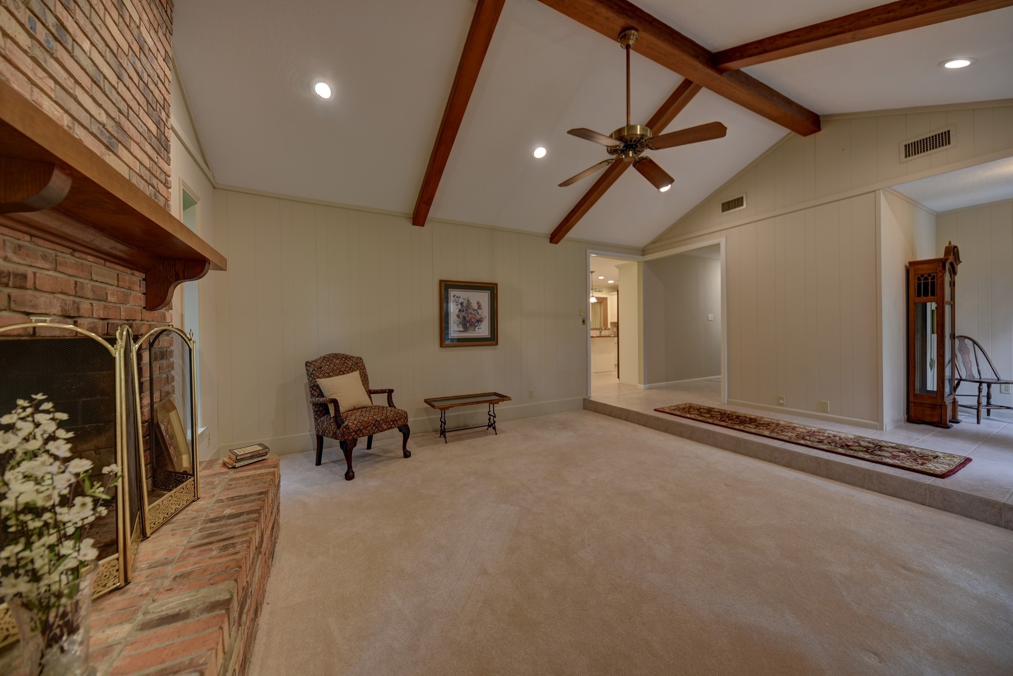 2502 Cheri Lane Brenham, TX 77833 - Photo 25 of 46 a view of a livingroom with furniture and a fireplace