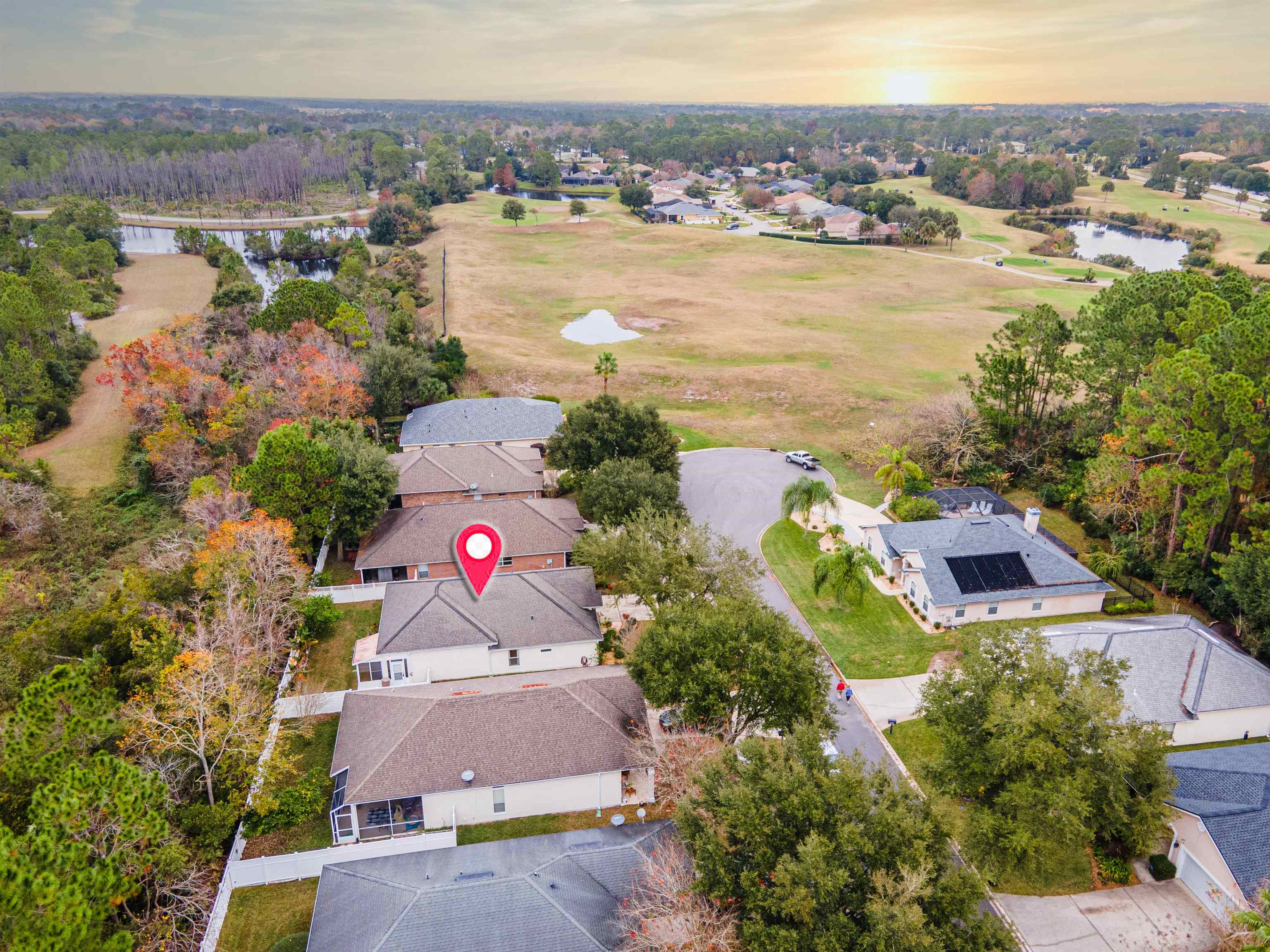 1853 Keswick Road St. Augustine, FL 32084 - Photo 3 of 27 an aerial view of house with yard and ocean view