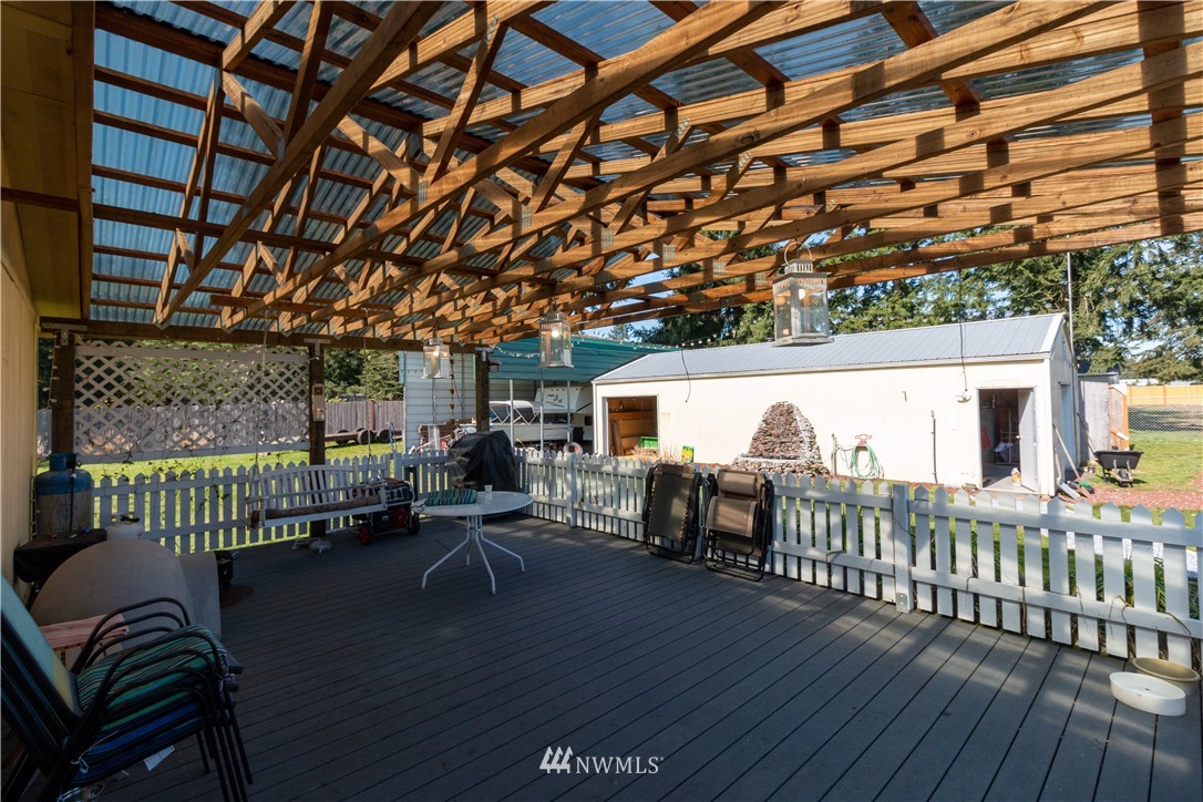 5004 186th Lane Southwest Rochester, WA 98579 - Photo 21 of 27 a view of a porch with furniture