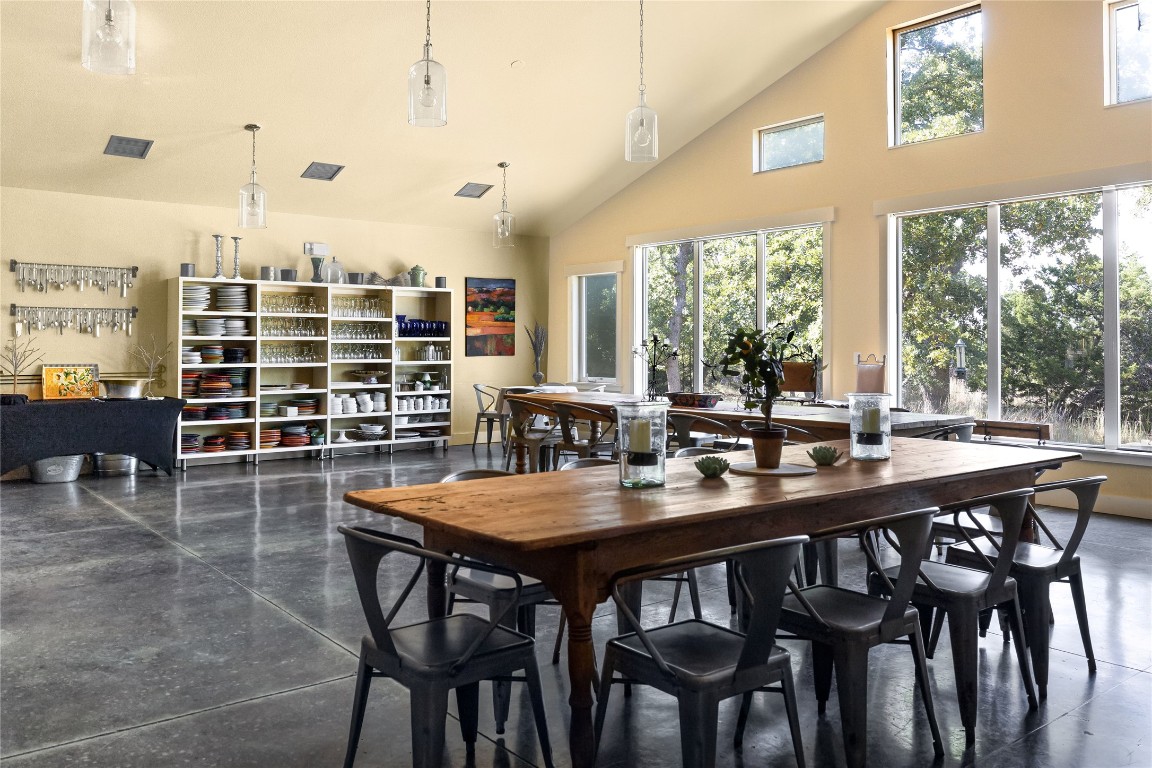 5818 Ranch Road 165 Blanco, TX 78606 - Photo 10 of 40 Dining hall with commercial kitchen