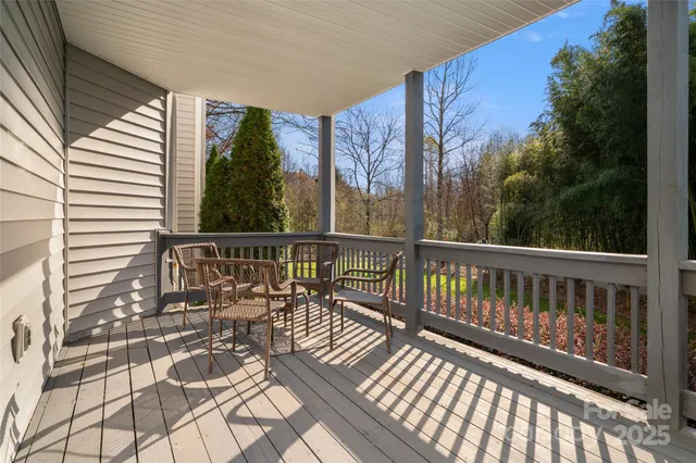 a view of a patio on the roof deck