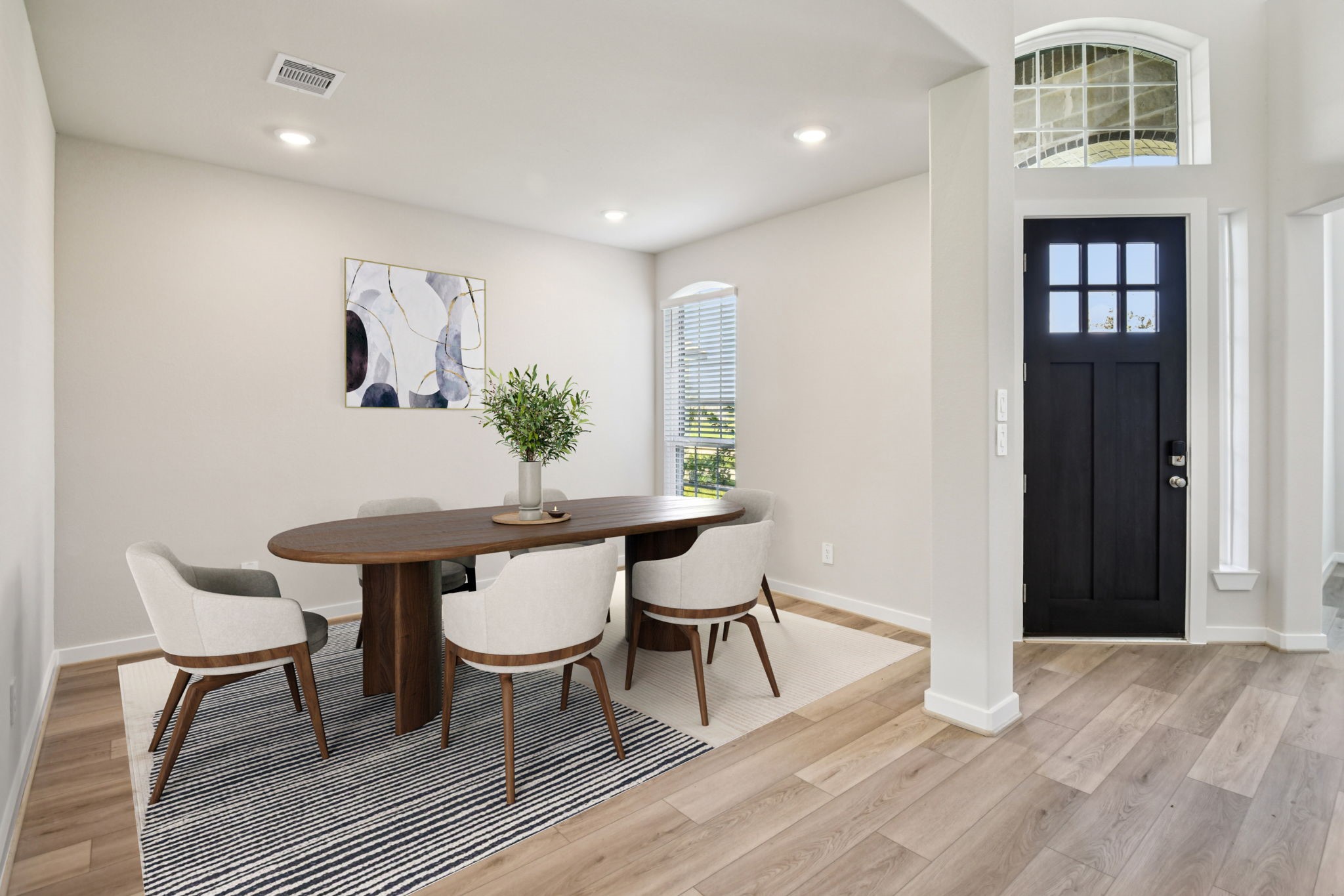 2843 Dark Lantern Drive Rosenberg, TX 77471 - Photo 13 of 49 a view of a dining room with furniture and wooden floor