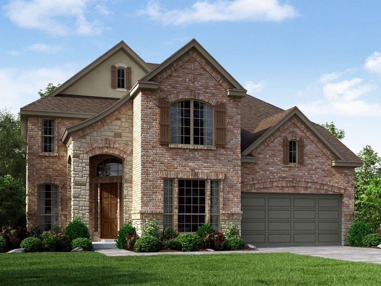 2843 Dark Lantern Drive Rosenberg, TX 77471 - Photo 47 of 49 a front view of a house with a yard and garage