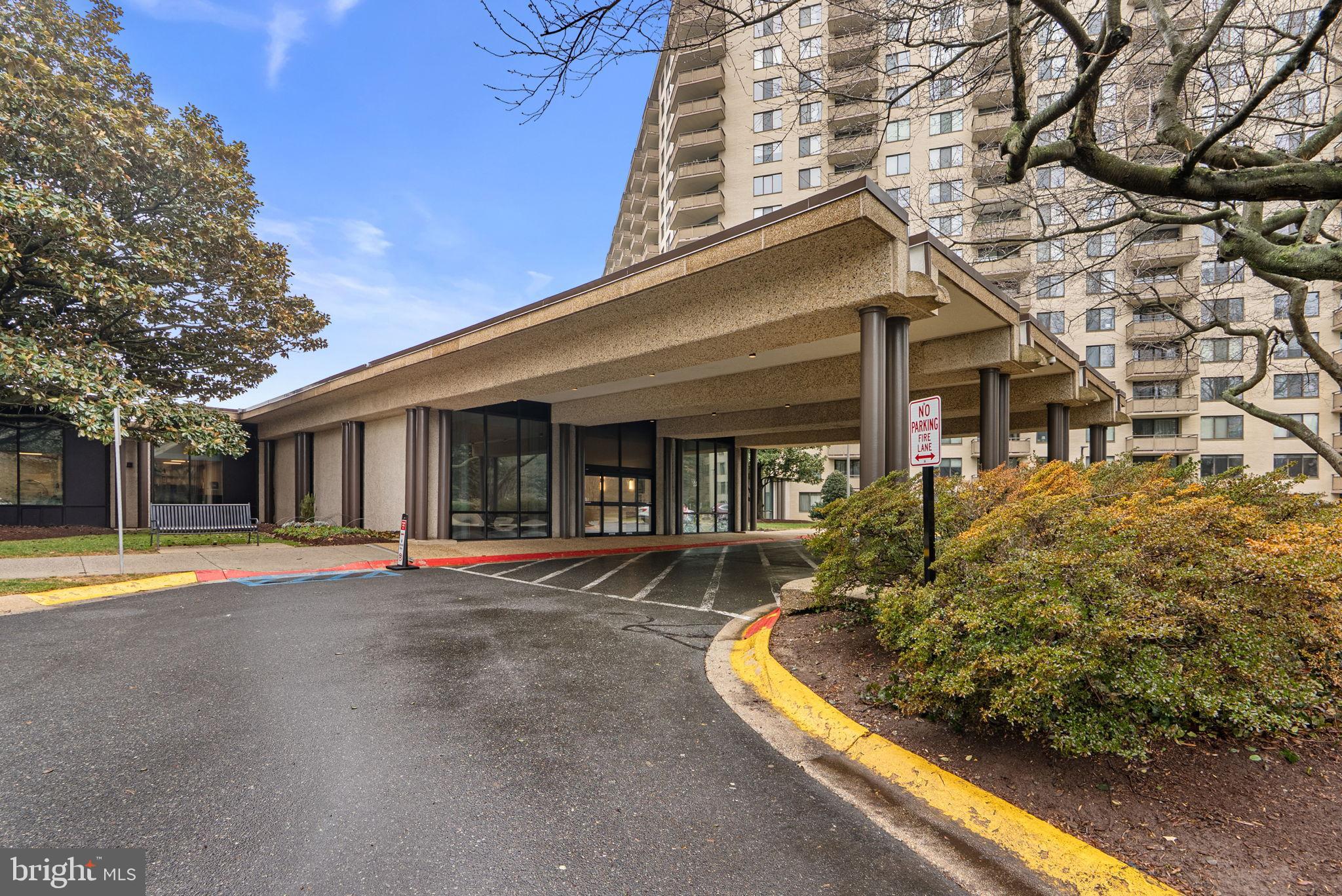 5225 Pooks Hill Road, Unit A24S Bethesda, MD 20814 - Photo 2 of 22 Modern entrance to a stylish residential complex.