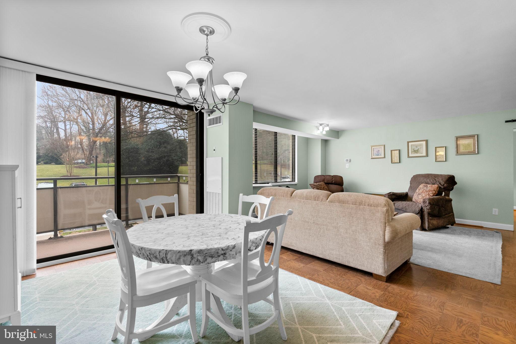 5225 Pooks Hill Road, Unit A24S Bethesda, MD 20814 - Photo 10 of 22 Bright and airy living space with scenic views.