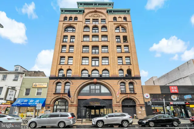 a front view of a building