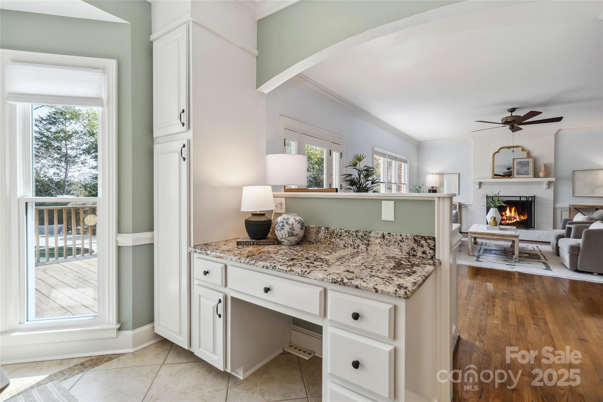 725 Stanhope Lane Matthews, NC 28105 - Photo 19 of 46 a kitchen with kitchen island a counter top space a sink stainless steel appliances and cabinets