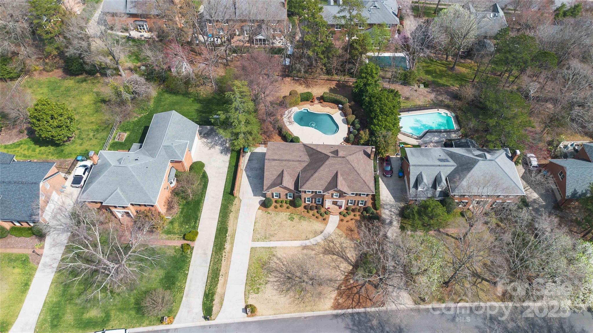 725 Stanhope Lane Matthews, NC 28105 - Photo 41 of 46 an aerial view of residential houses with outdoor space