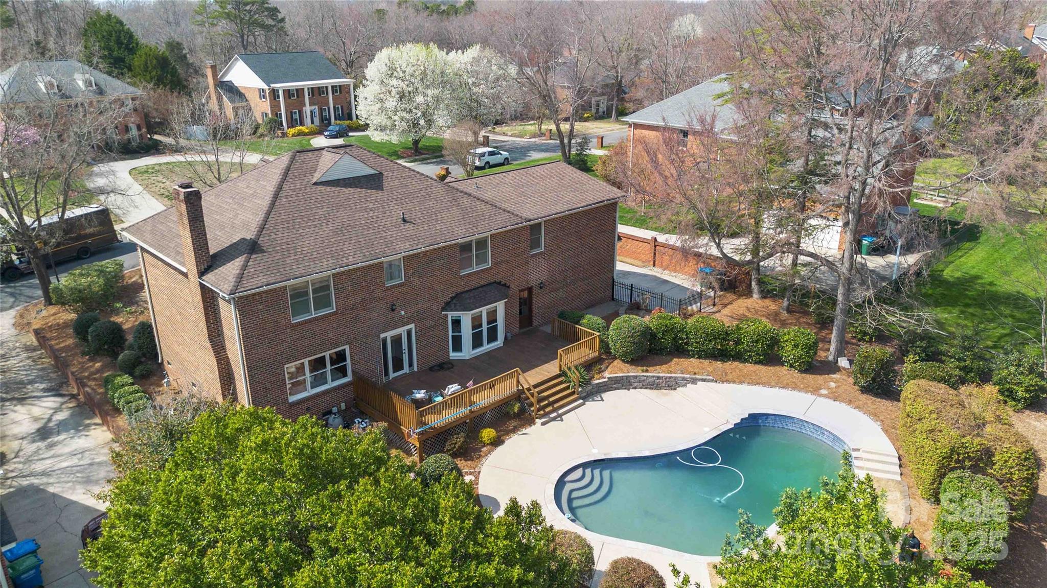 725 Stanhope Lane Matthews, NC 28105 - Photo 45 of 46 an aerial view of a house