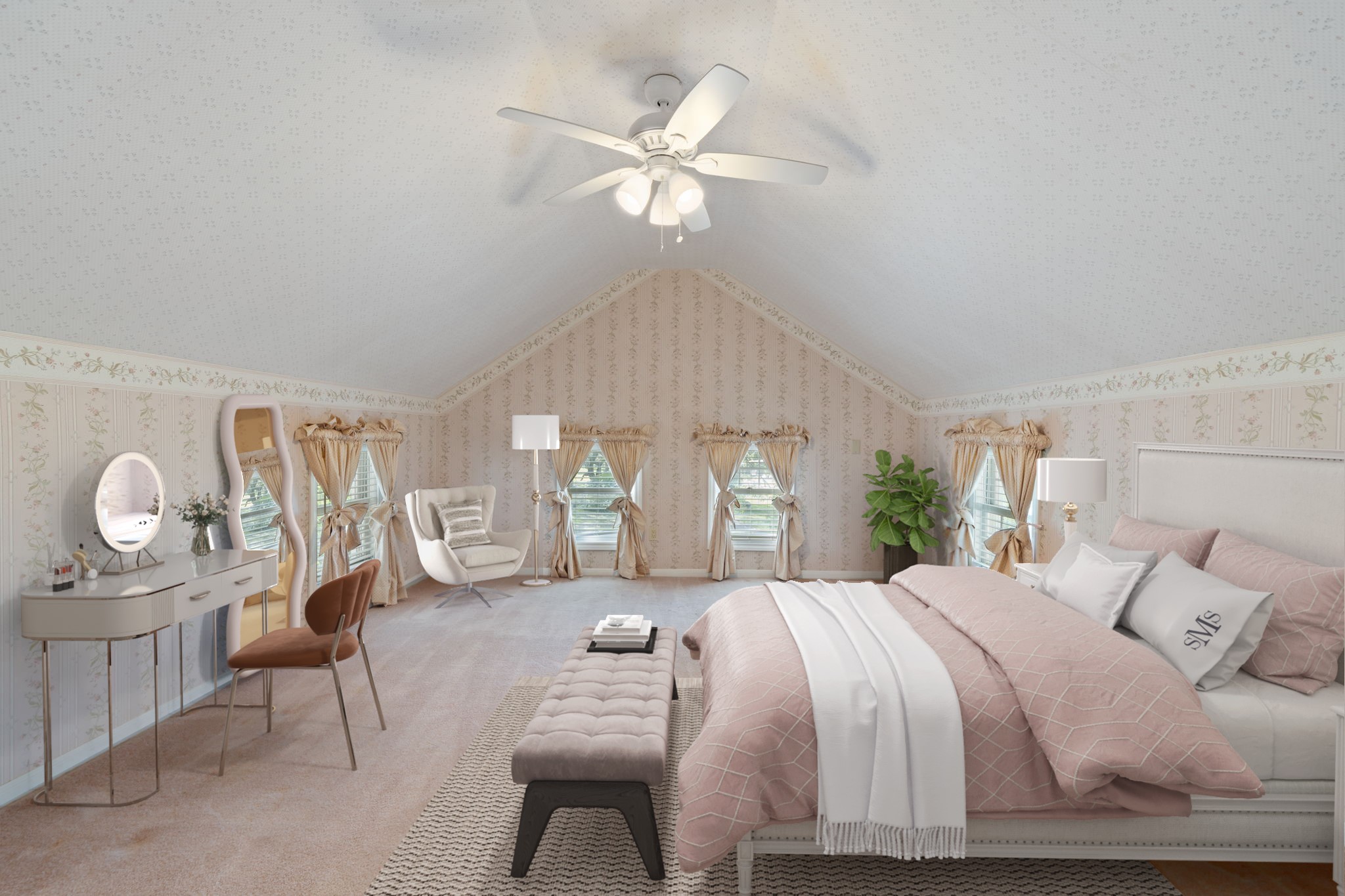 3541 Highway 159 La Grange, TX 78945 - Photo 24 of 45 a bedroom with a bed and a chandelier