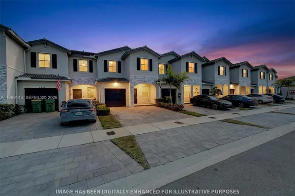 a house view with a outdoor space