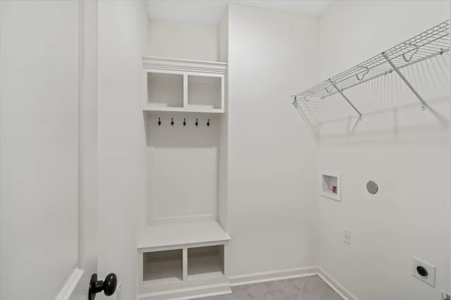 a bathroom with a window