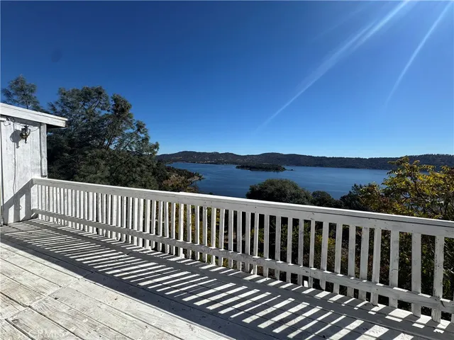 a view of a wooden roof deck