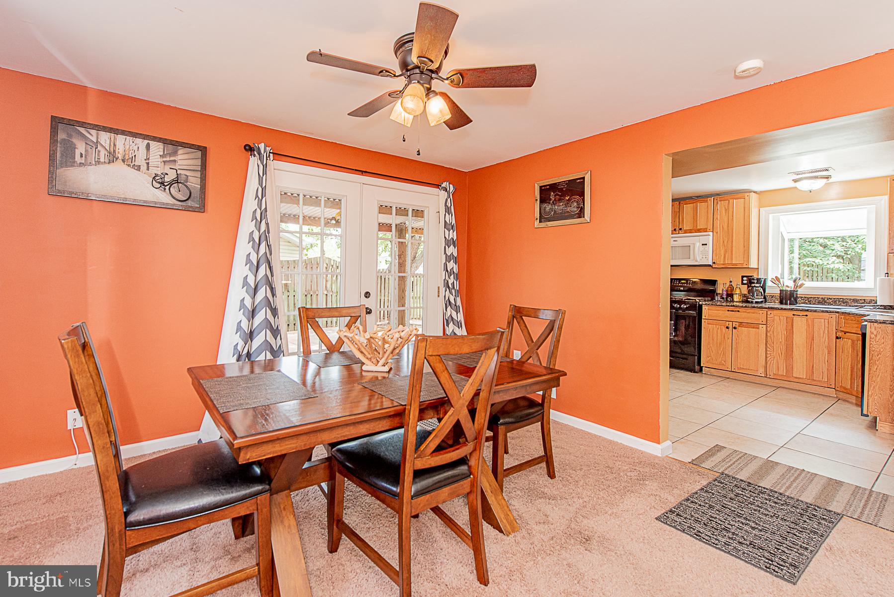 1308 Tenbrook Road Odenton, MD 21113 - Photo 11 of 32 DINING AREA WITH FRENCH DOORS TO SIDE PATIO