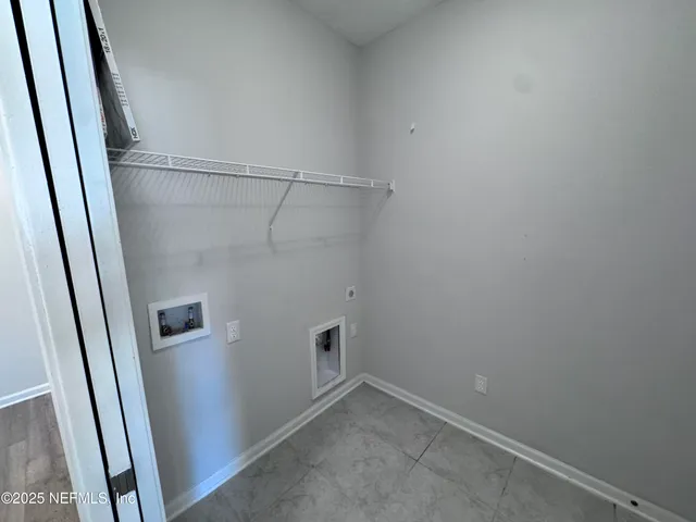 a view of backyard with green space