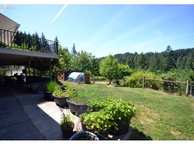 22871 South Reid Road Estacada, OR 97023 - Photo 12 of 16 a backyard of a house with lots of green space