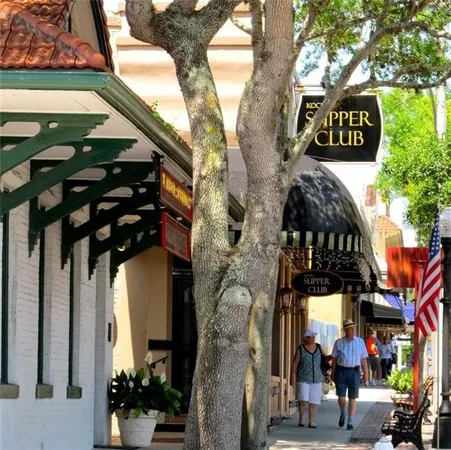 a street sign on a pole on a street