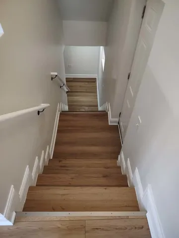 a brick house with a yard