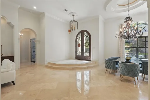 a view of a livingroom with furniture and window