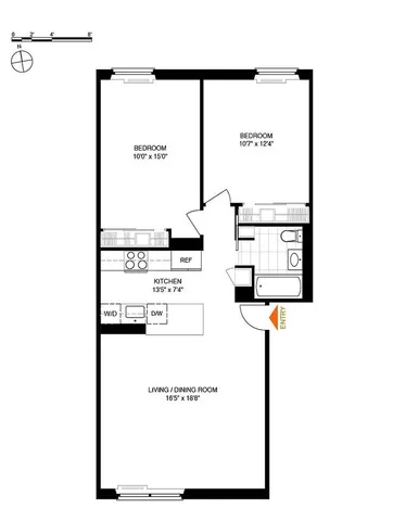 $1,150,000 | 636 Washington Street, Unit 3B | West Village