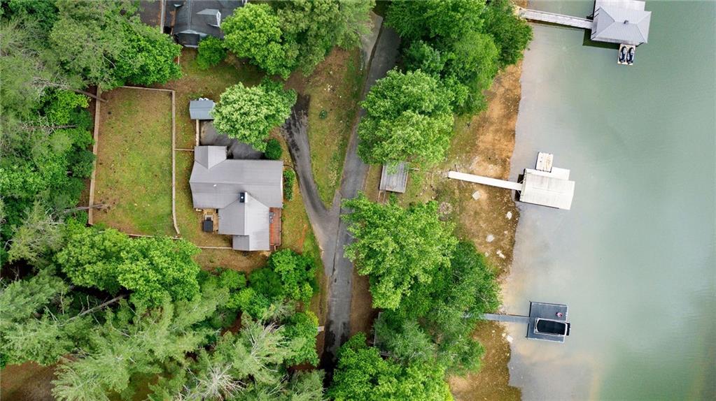 221 Reece Creek Road West Blairsville, GA 30512 - Photo 41 of 42 an aerial view of a house with outdoor space and trees all around
