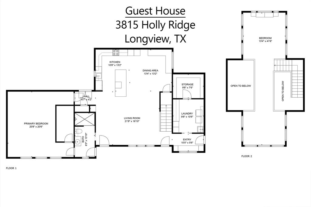 3815 Holly Ridge Drive, Unit GUEST Longview, TX 75605 - Photo 31 of 31 View of floor plan / room layout