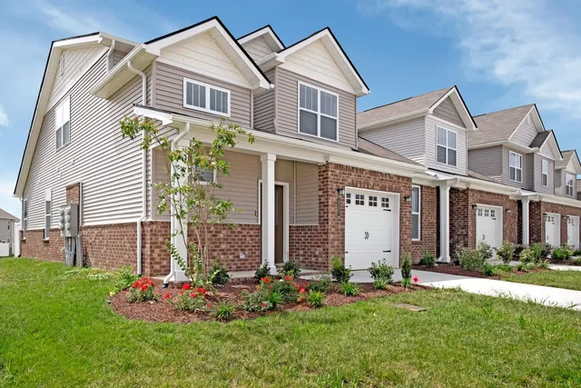 a front view of house with yard