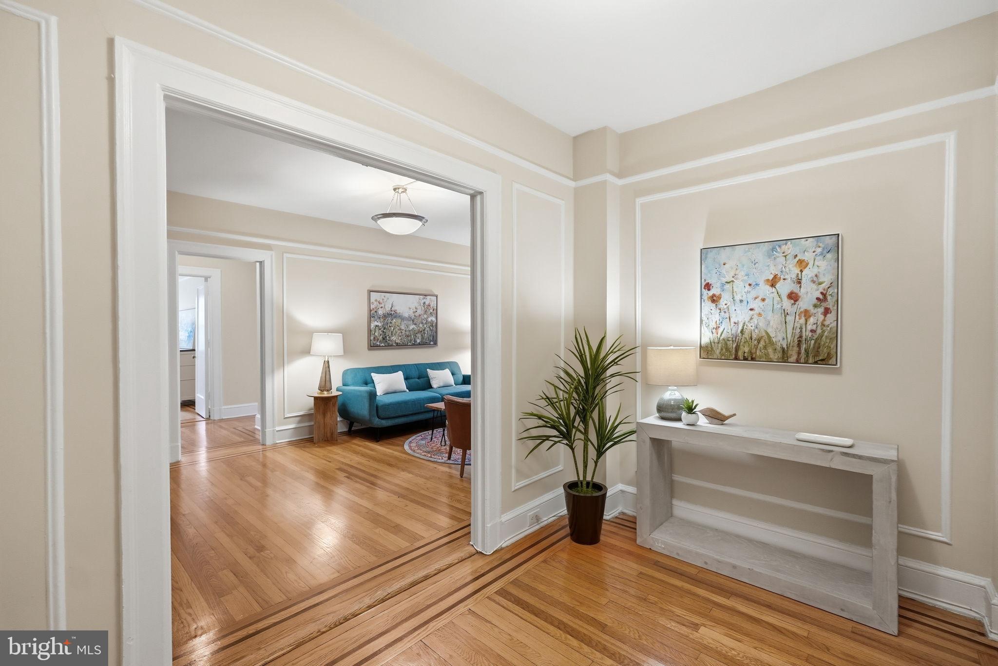 1613 Harvard Street Northwest, Unit 501 Washington, DC 20009 - Photo 2 of 25 Inviting entryway with elegant details.