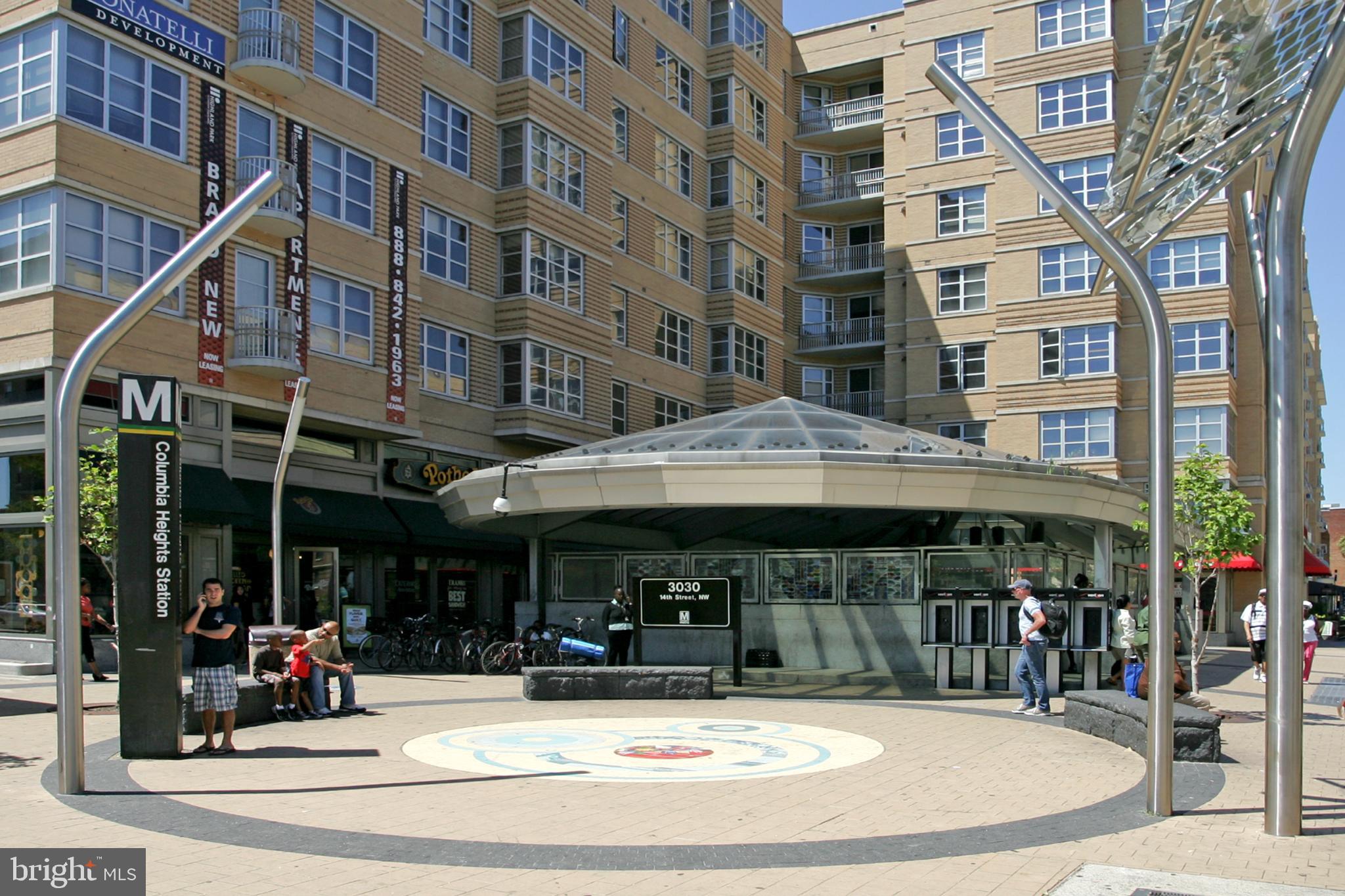 1613 Harvard Street Northwest, Unit 501 Washington, DC 20009 - Photo 24 of 25 Metro is just two blocks away!