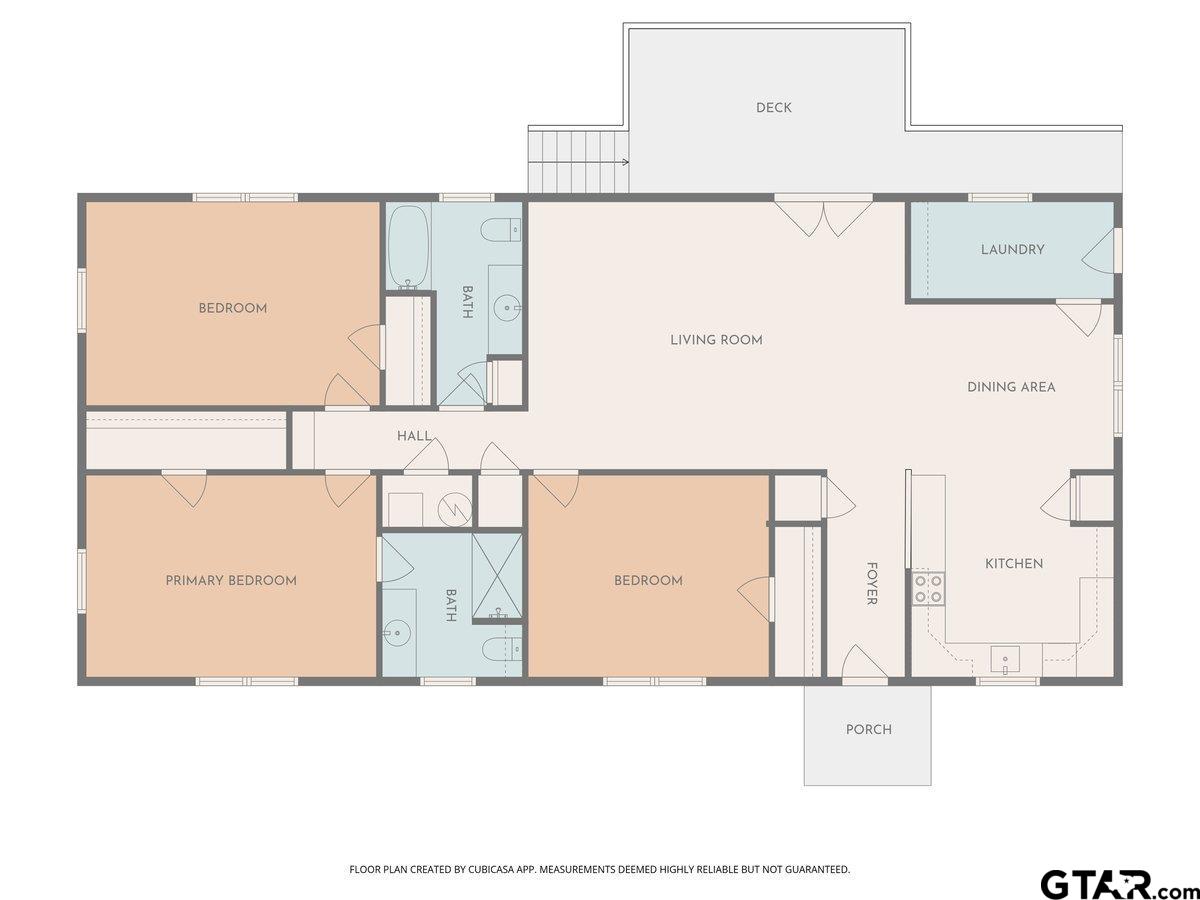 585 Highway 149 Tatum, TX 75691 - Photo 45 of 45 view of a kitchen with a refrigerator and a white wall
