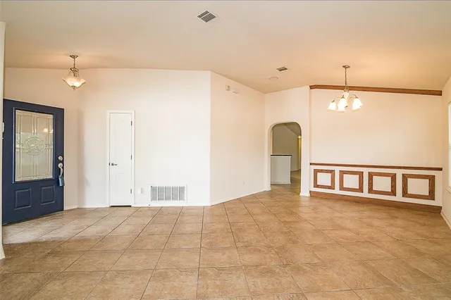 a view of an empty room