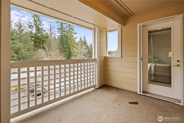 a view of a porch