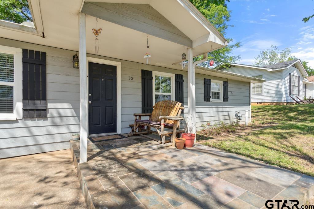 a view of a house with patio