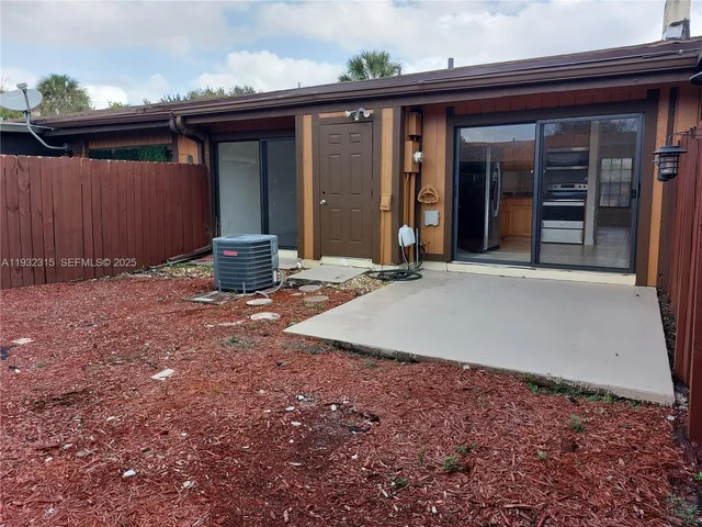 a backyard of a house