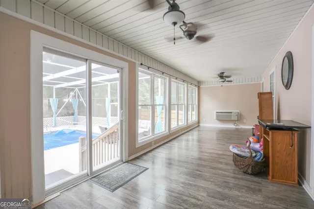 a very nice looking room with a large window