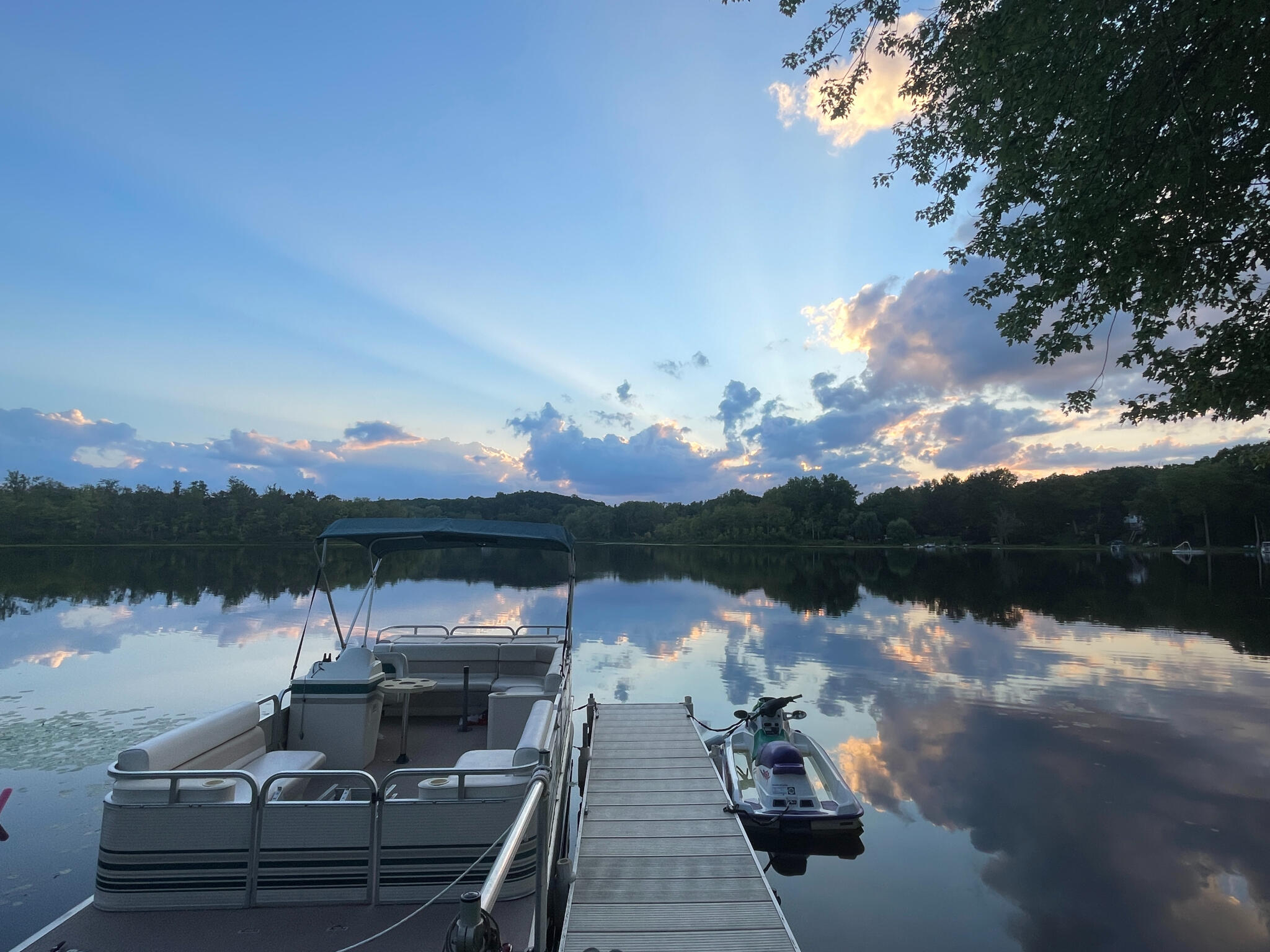 1610 Mull Road Tipton, MI 49287 - Photo 40 of 44 Dock clouds