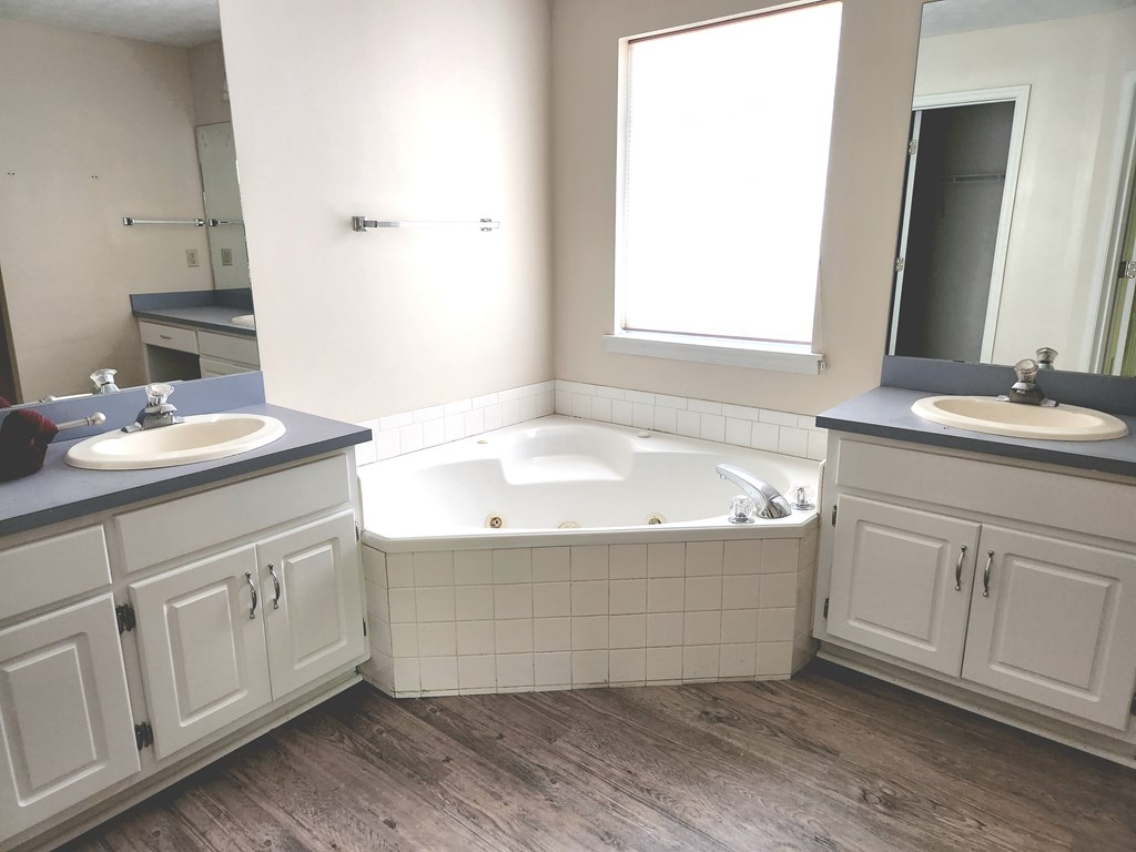 7312 Cedar Creek Loop Columbus, GA 31904 - Photo 11 of 17 a bathroom with a bathtub sink and mirror