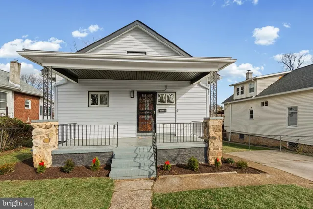 a front view of a house