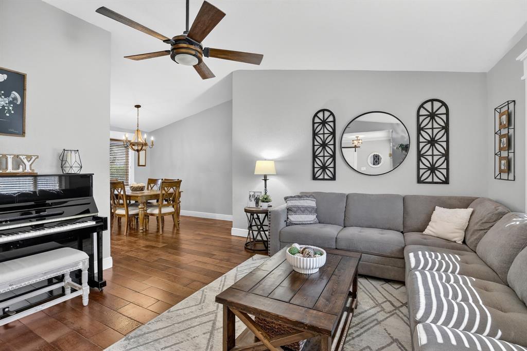 11611 Southwest 52nd Street Cooper City, FL 33330 - Photo 7 of 45 a living room with furniture and wooden floor